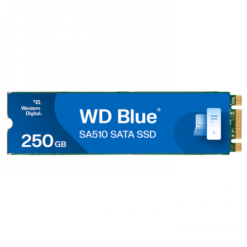Western Digital 250GB WDS250G3B0B SA510 M.2 2280 SATA SSD - Blue