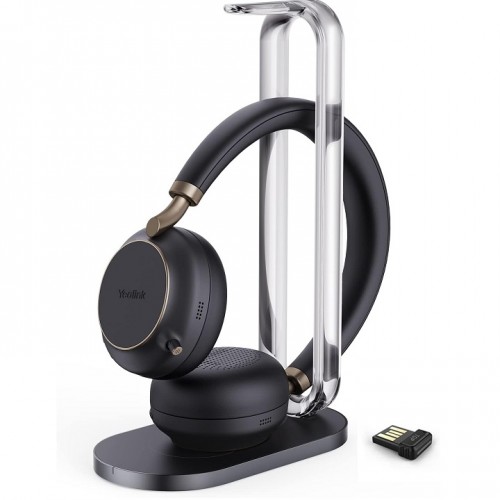 Yealink BH76 Bluetooth Headphones with Charging Stand - Black
