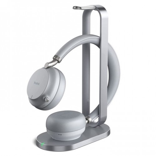 Yealink BH76 Bluetooth Business Headset with Charging Stand - Light Gray