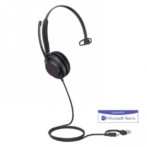 Yealink UH35 Mono Teams USB-C/A USB Wired Headset - 1308165