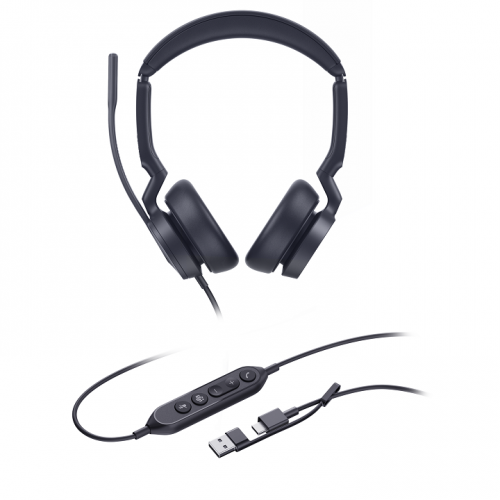 Yealink UH46 Dual Teams USB-C/A Casque filaire USB - 1308182