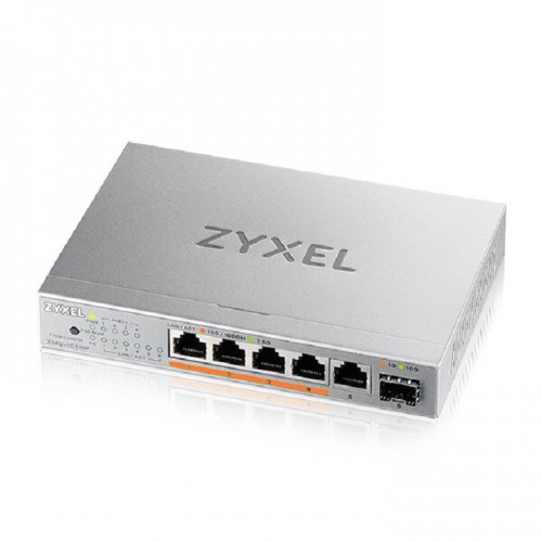 Zyxel XMG-105HP 5-Port 2.5G PoE Unmanaged Switch with 10G Uplink